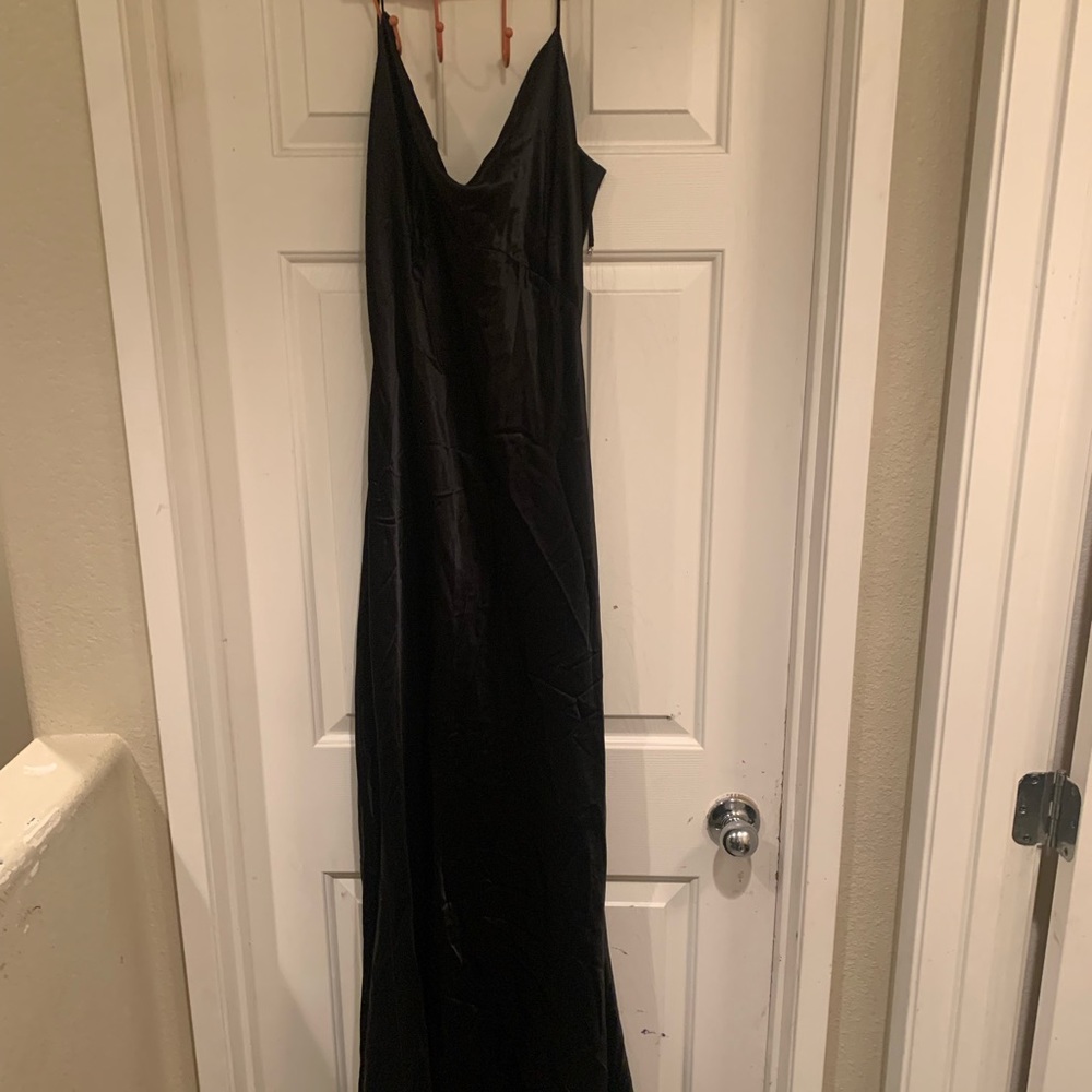 Abs evening black long gown